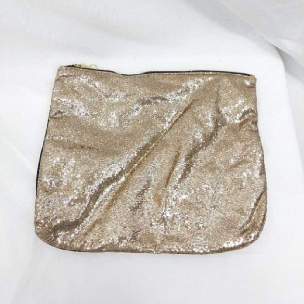 Victoria's Secret Gold Glitter Cosmetic Bag - Picture 7 of 7